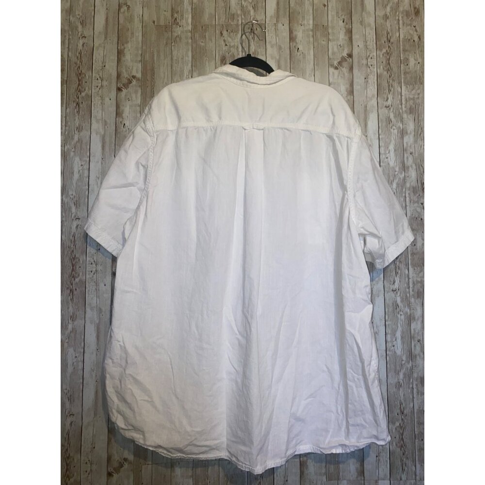 Men's Northwest Territory White Short Sleeve Casual Button Shirt Size XXXL 3X - Picture 5 of 7